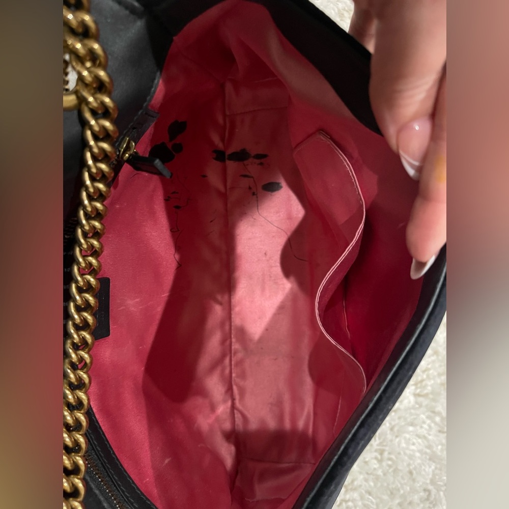Gucci medium bag velvet black - Picture 5 of 6
